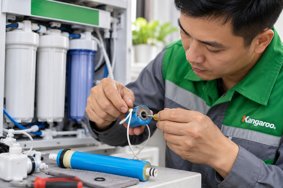 Nếu van điện từ có dấu hiệu bất thường, hãy liên hệ kỹ thuật viên kiểm tra