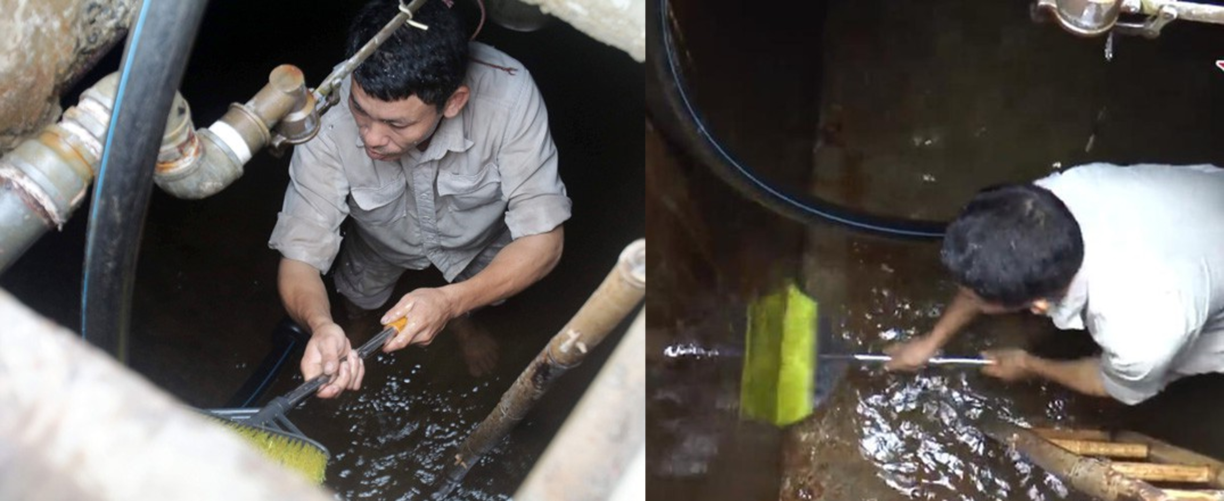 Cách thau rửa nước nhiễm dầu styren bằng chổi và nước thông thường có sạch styren?